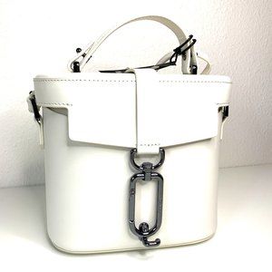Botkier Brooklyn Canteen Crossbody White Leather